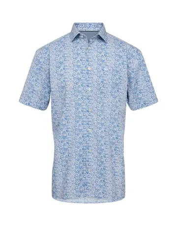Thomas Regency Shirt box reg fit s/s Blå