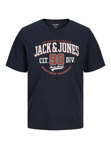 Jack & Jones JJELOGO TEE SS O-NECK 24/25 NOOS PL Blå