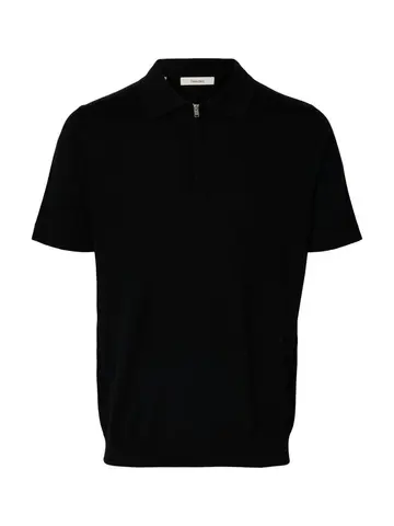 SELECTED SLHTRAY SS KNIT HALF ZIP POLO NOOS Sort