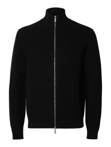 SELECTED SLHDANE LS KNIT STRUCTURE FULL ZIP 