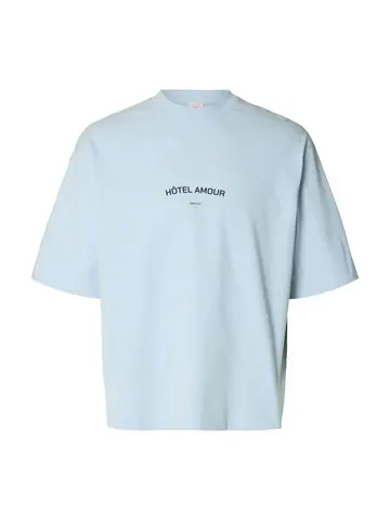 SELECTED SLHBOXYLIAM SS O-NECK TEE HOTEL AMO 