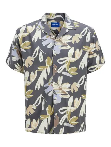 Jack & Jones JORLUKE VARENNA AOP SHIRT SS Grå