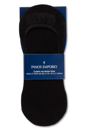 PANOS PE 2PK RUNAR COTTON NO-SHOW 2-SIZED 