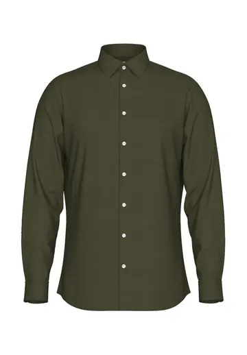 SELECTED SLHSLIM-PERFORMANCE SHIRT LS NOOS Grøn