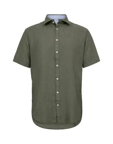 Garant Modern fit s/s shirt Mørkgrøn