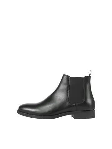 Jack & Jones JFWARGO LEATHER CHELSEA SN Sort
