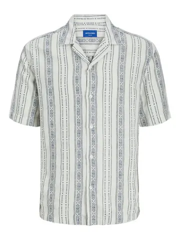 Jack & Jones JORBRUCE RESORT SHIRT SS LN STYD24 Hvid