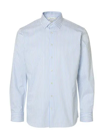 SELECTED SLHSLIM-PERFORMANCE SHIRT LS NOOS Hvid