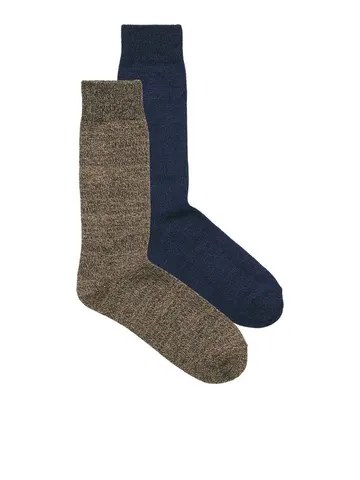 Jack & Jones JACJEFREY WINTER SOCKS 2 PACK Rød