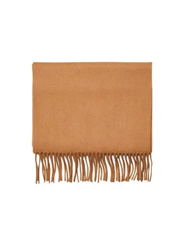 SELECTED SLHTOPE WOOL SCARF B Brun