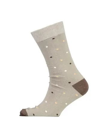 Socks one size dot lysbrun