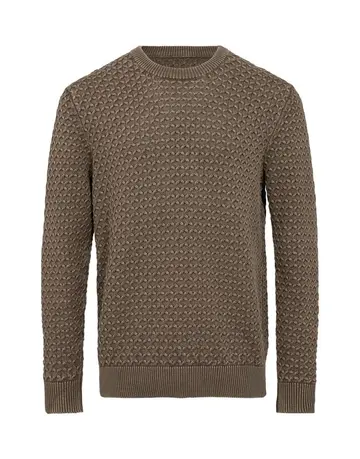 Garant O-neck modern fit Brun