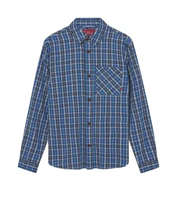 Mos Mosh MMGDavid Spring Check Shirt Blå