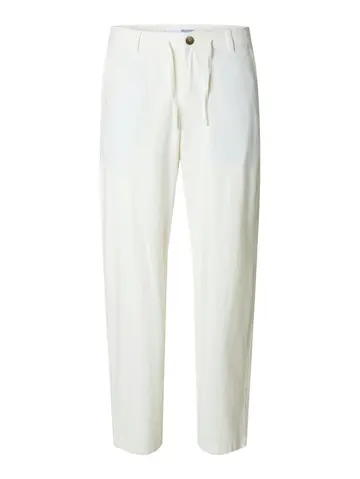SELECTED SLH220-LOOSE BRODY SUN PANT NOOS Hvid