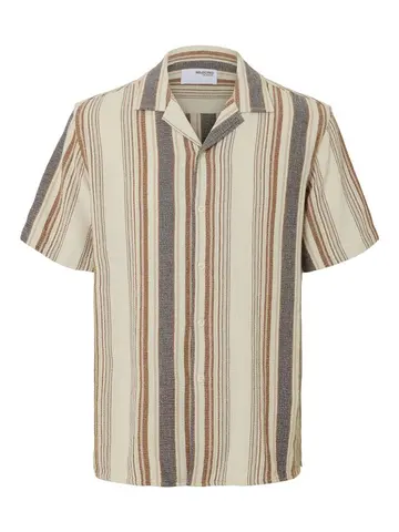 SELECTED SLHRELAX-SAL SHIRT SS RESORT Hvid