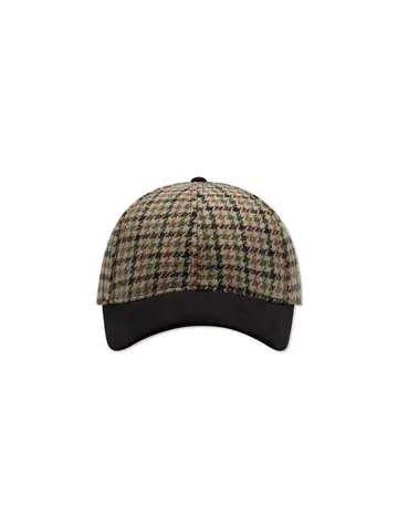 Les Deux Houndsthooth Wool Cap 