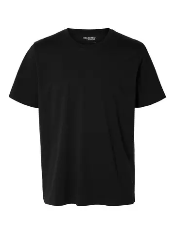 SELECTED SLHASPEN SS O-NECK TEE W NOOS Sort