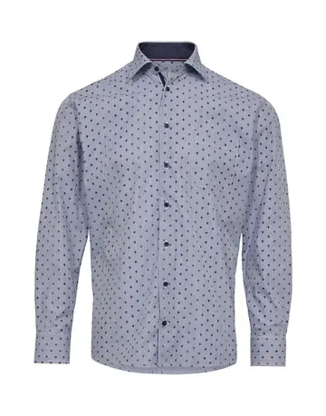 Black Blue Regular fit l/s shirt 
