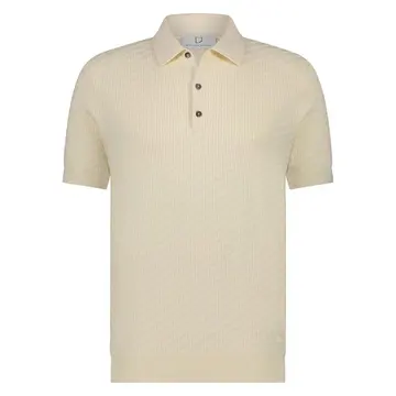 Born With Appetite SIMON KNITTED POLO Hvid