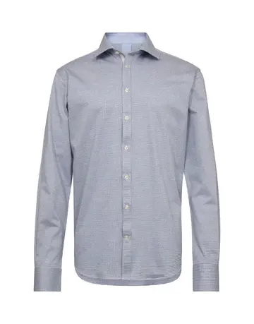 Garant Knit mod fit shirt l/s Blå