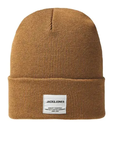 Jack & Jones JACLONG KNIT BEANIE NOOS Brun