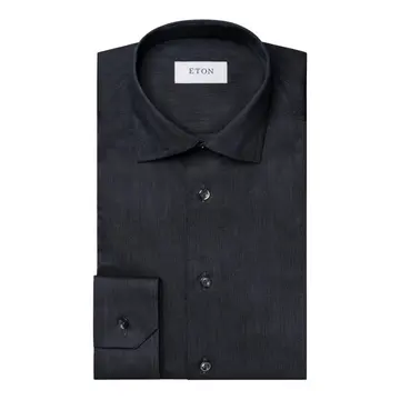 ETON Herringbone Wrinkle Free Flannel Shirt 