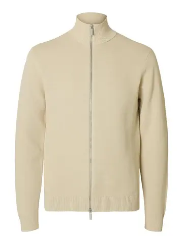 SELECTED SLHDANE LS KNIT STRUCTURE FULL ZIP 