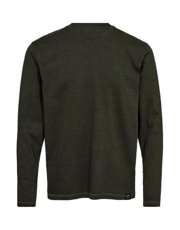 Garant L/S t-shirt modern fit Mørkgrøn