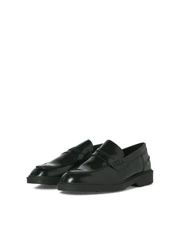 Jack & Jones JFWDAX LEATHER LOAFER STYD NOOS Sort