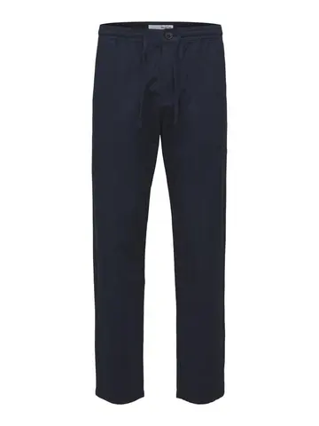 SELECTED SLHSLIMTAPERED-NEWTON LINEN PANTS W Blå