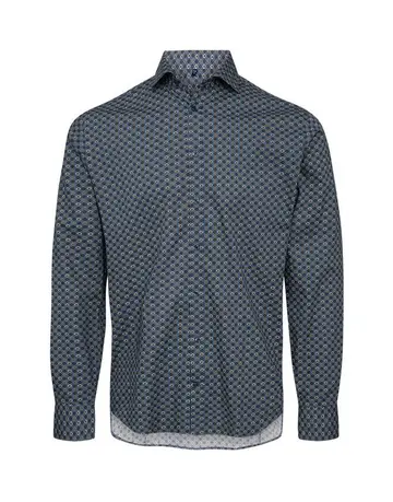 Garant Shirt l/s modern fit Blå