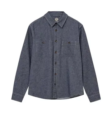 Mos Mosh MMGNorbert Denim Shirt Blå