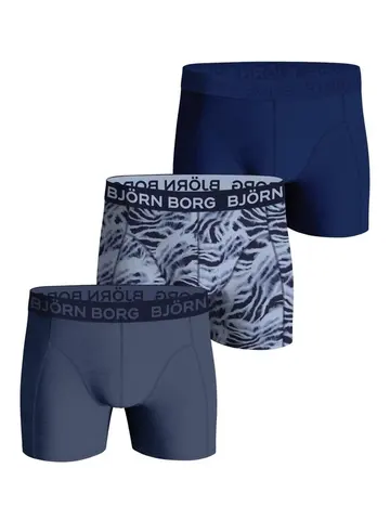 Björn Borg COTTON STRETCH BOXER 3p, MULTIPACK 12 Blå