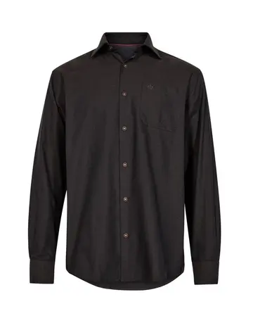 Thomas Regency THR SHIRT L/S REG. FIT Mørkbrun