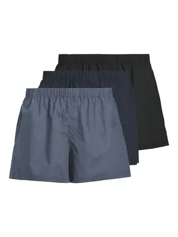 Jack & Jones JACMILANO WOVEN BOXERS 3 PACK NOOS Blå