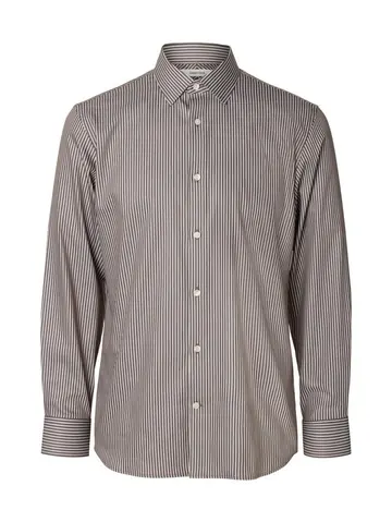 SELECTED SLHSLIMPERFORMANCE LS SHIRT CLASSIC Brun