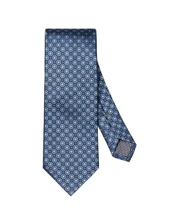ETON Medallion Woven Silk Tie 
