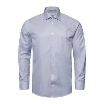 ETON Fine Stripe Signature Twill Shirt / A new version of our Signature Twill shirt. 