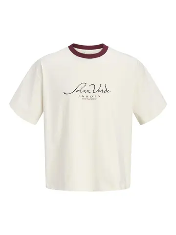 Jack & Jones JORATOCHA RINGER TEE SS CREW NECK Hvid