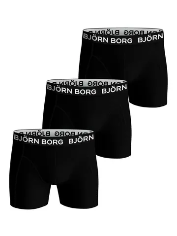 Björn Borg COTTON STRETCH BOXER 3p, MULTIPACK 4 Sort