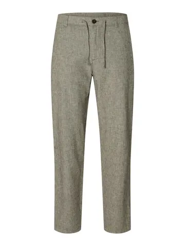 SELECTED SLH172-SLIMTAPE BRODY LINEN PANT NO Brun
