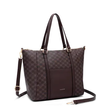 Lycke Puccini Louisa Shopper Brun Logo Brun