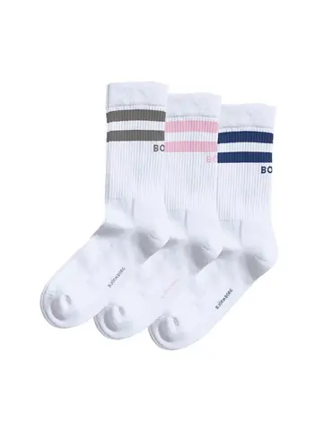 Björn Borg CLASSIC CREW SOCK 3p, MULTIPACK 1 Hvid