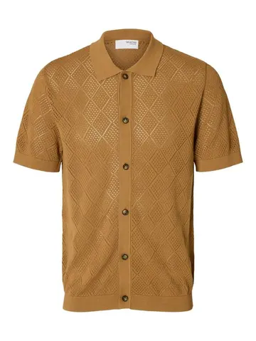 SELECTED SLHARCO SS KNIT STRUCTURE POLO CARD 