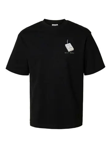 SELECTED SLHRELAXKAI PRINT SS O-NECK TEE Sort