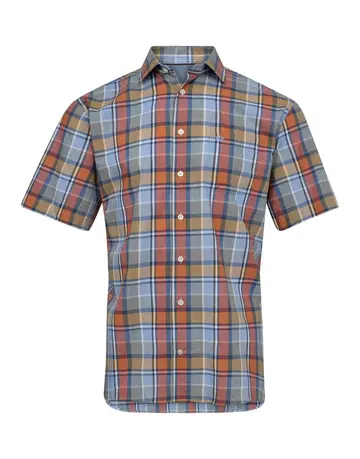 Thomas Regency s/s shirt regular fit Blå