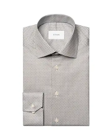 ETON Micro Print Signature Twill Shirt 