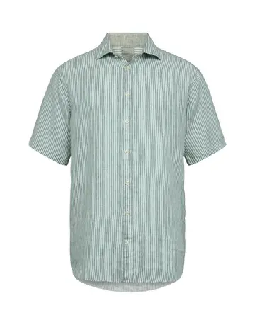 Gino Marcello Linen blend shirt s/s modern fit 