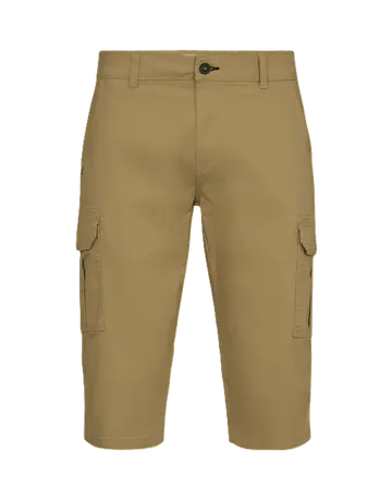 SALT stretch twill cargo capri Grøn