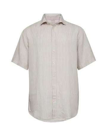 Gino Marcello Linen blend shirt s/s modern fit 